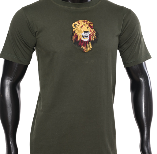 Lion Grey T . Shirt